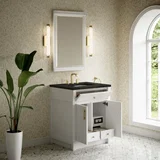 Bellshire 30" Single Vanity, Bright White w/ 3 CM Phantome Eclos Top