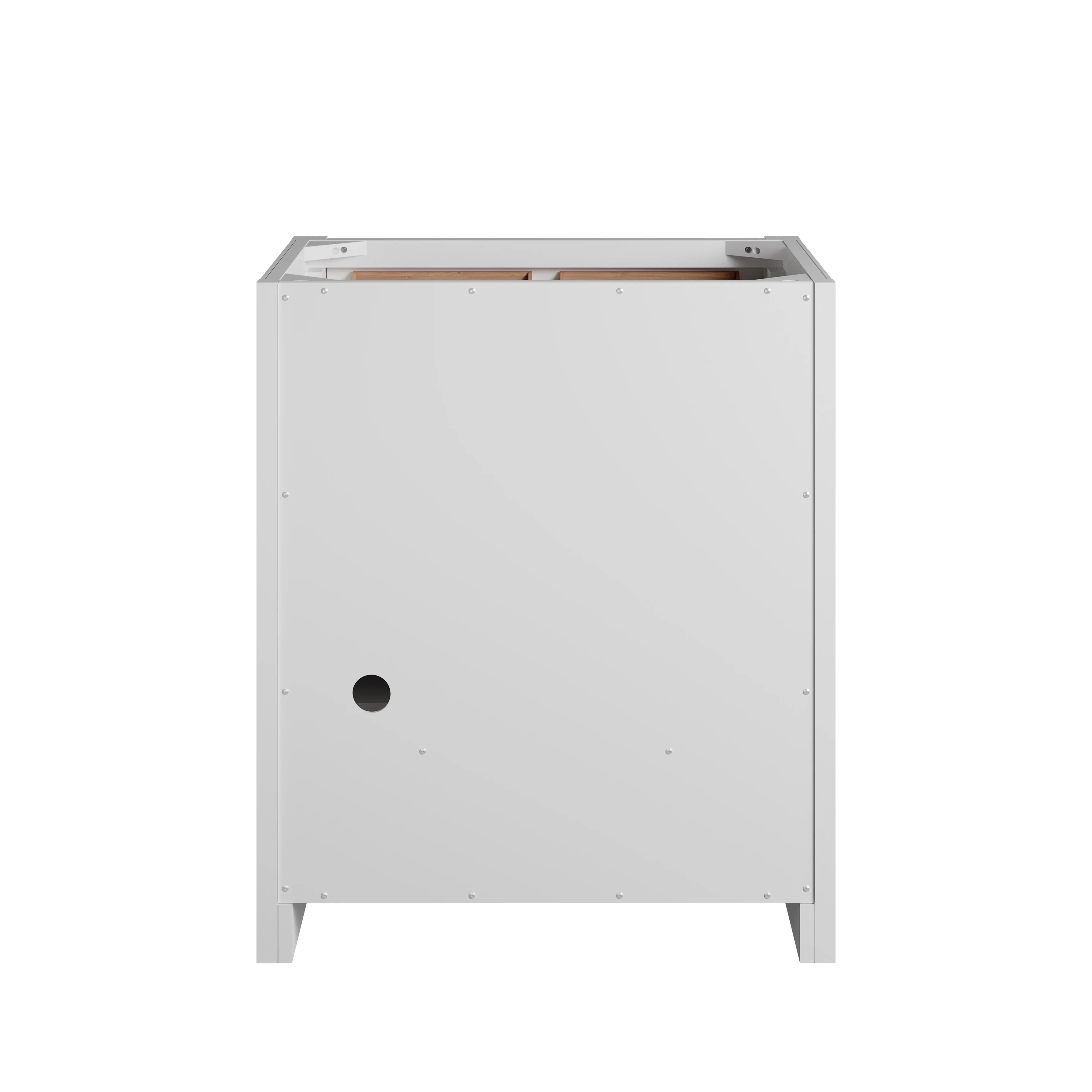 Bellshire 30" Single Vanity, Bright White w/ 3 CM White Zeus Silestone Top