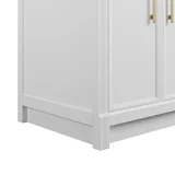 Bellshire 30" Single Vanity, Bright White w/ 3 CM White Zeus Silestone Top