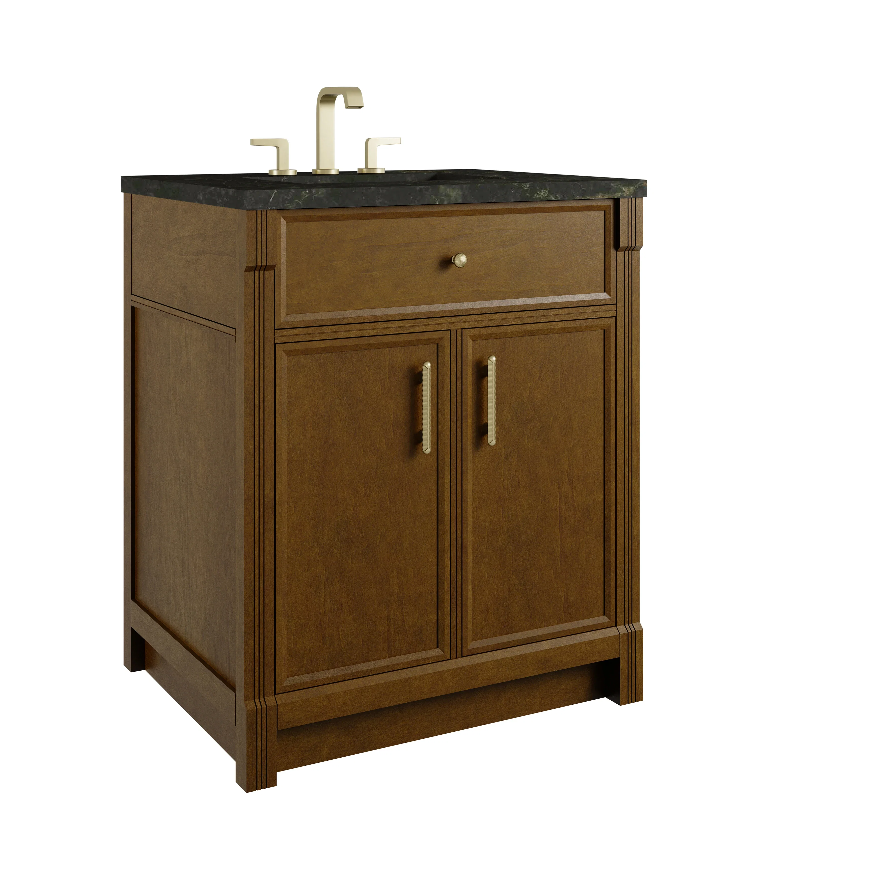 Bellshire 30" Single Vanity, Honey Oak w/ 3 CM Phantome Eclos Top