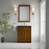 Bellshire 30" Single Vanity, Honey Oak w/ 3 CM Phantome Eclos Top