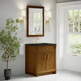 Bellshire 30" Single Vanity, Honey Oak w/ 3 CM Phantome Eclos Top