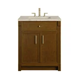 Bellshire 30" Single Vanity, Honey Oak w/ 3 CM Tajnar Eclos Top