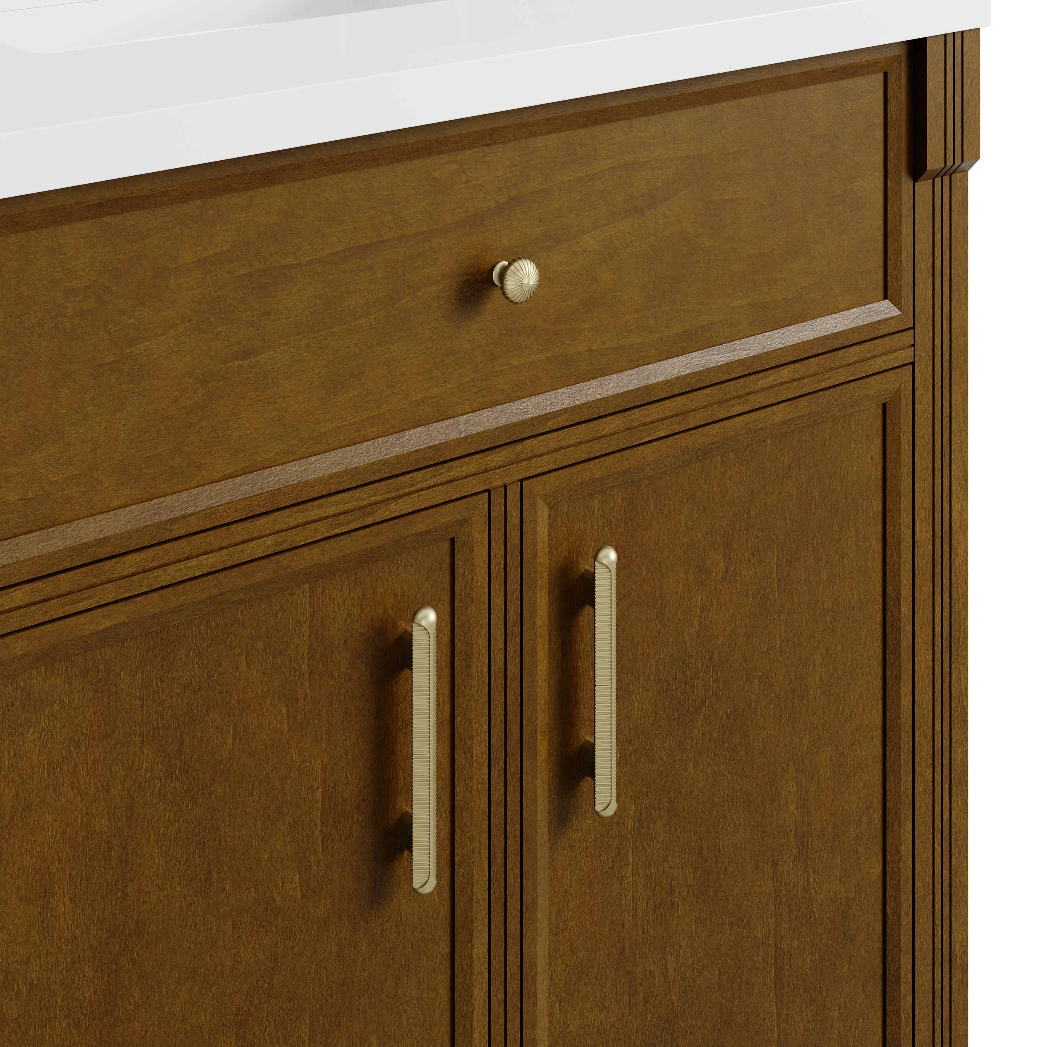 Bellshire 30" Single Vanity Cabinet, Honey Oak