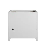 Bellshire 36" Single Vanity, Bright White w/ 3 CM Carrara Marble Top