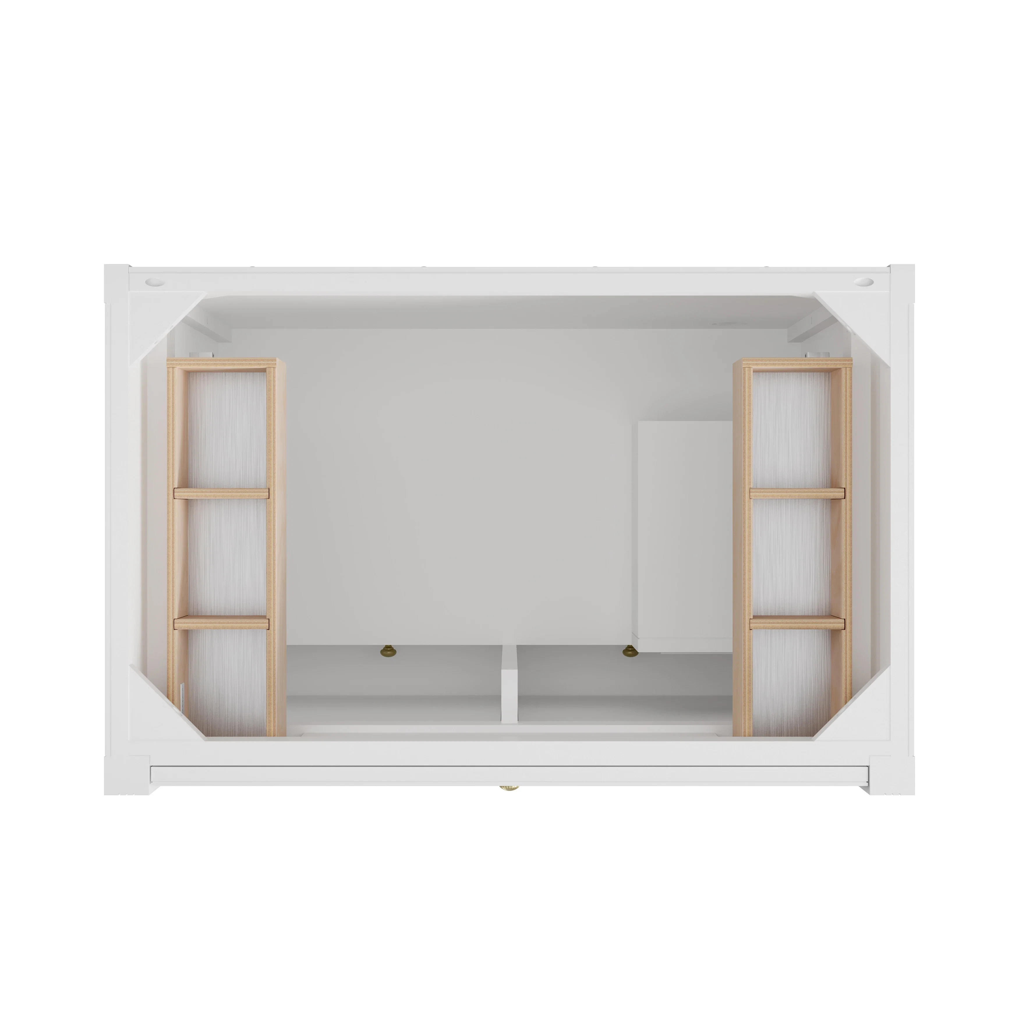 Bellshire 36" Single Vanity, Bright White w/ 3 CM Charcoal Soapstone Silestone Top