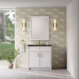 Bellshire 36" Single Vanity, Bright White w/ 3 CM Phantome Eclos Top
