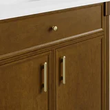 Bellshire 36" Single Vanity, Honey Oak w/ 3 CM Phantome Eclos Top