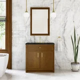 Bellshire 36" Single Vanity, Honey Oak w/ 3 CM Phantome Eclos Top