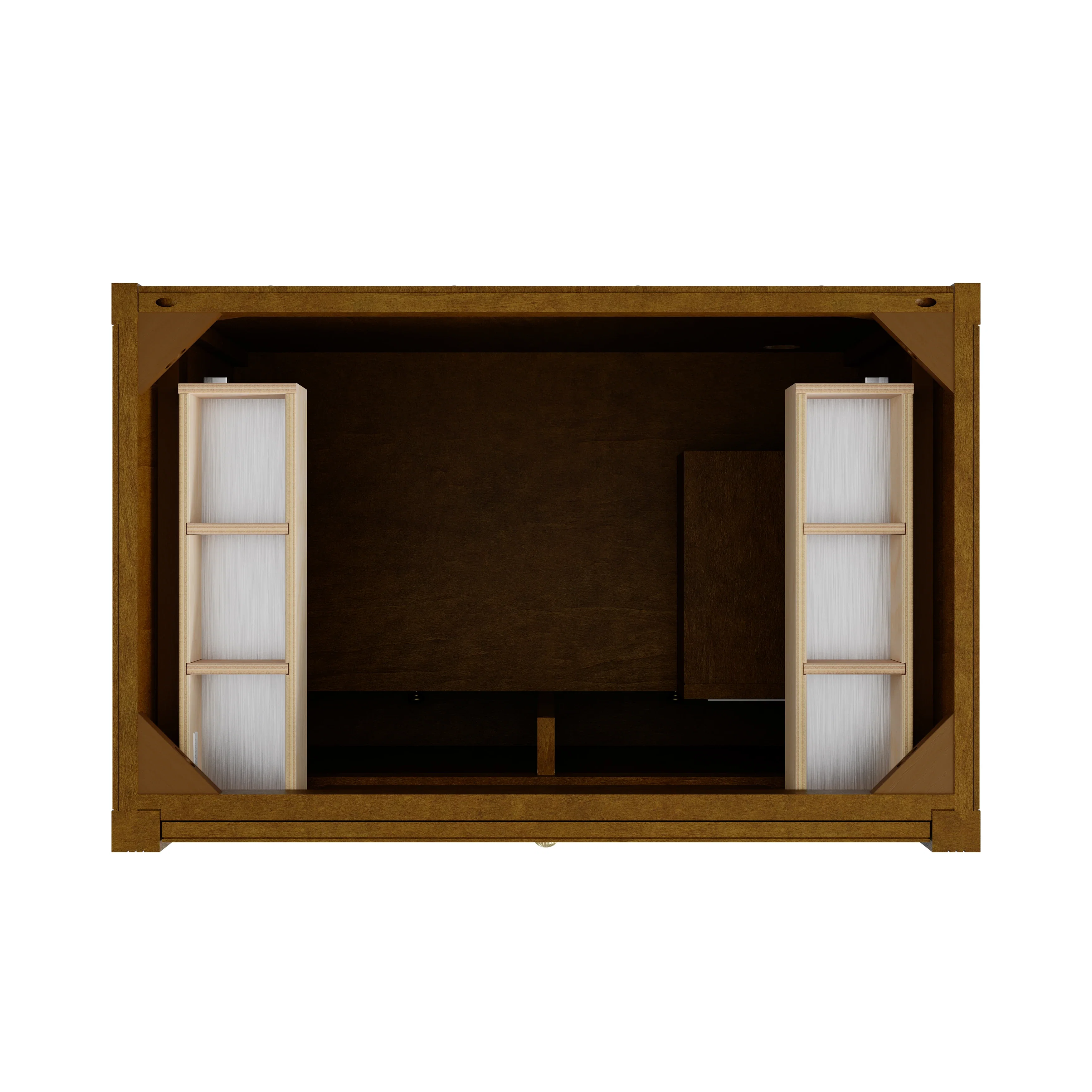 Bellshire 36" Single Vanity, Honey Oak w/ 3 CM Phantome Eclos Top