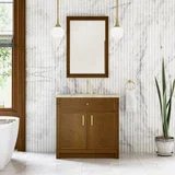 Bellshire 36" Single Vanity, Honey Oak w/ 3 CM Tajnar Eclos Top