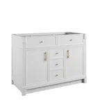 Bellshire 48" Single Vanity, Bright White w/ 3 CM Phantome Eclos Top