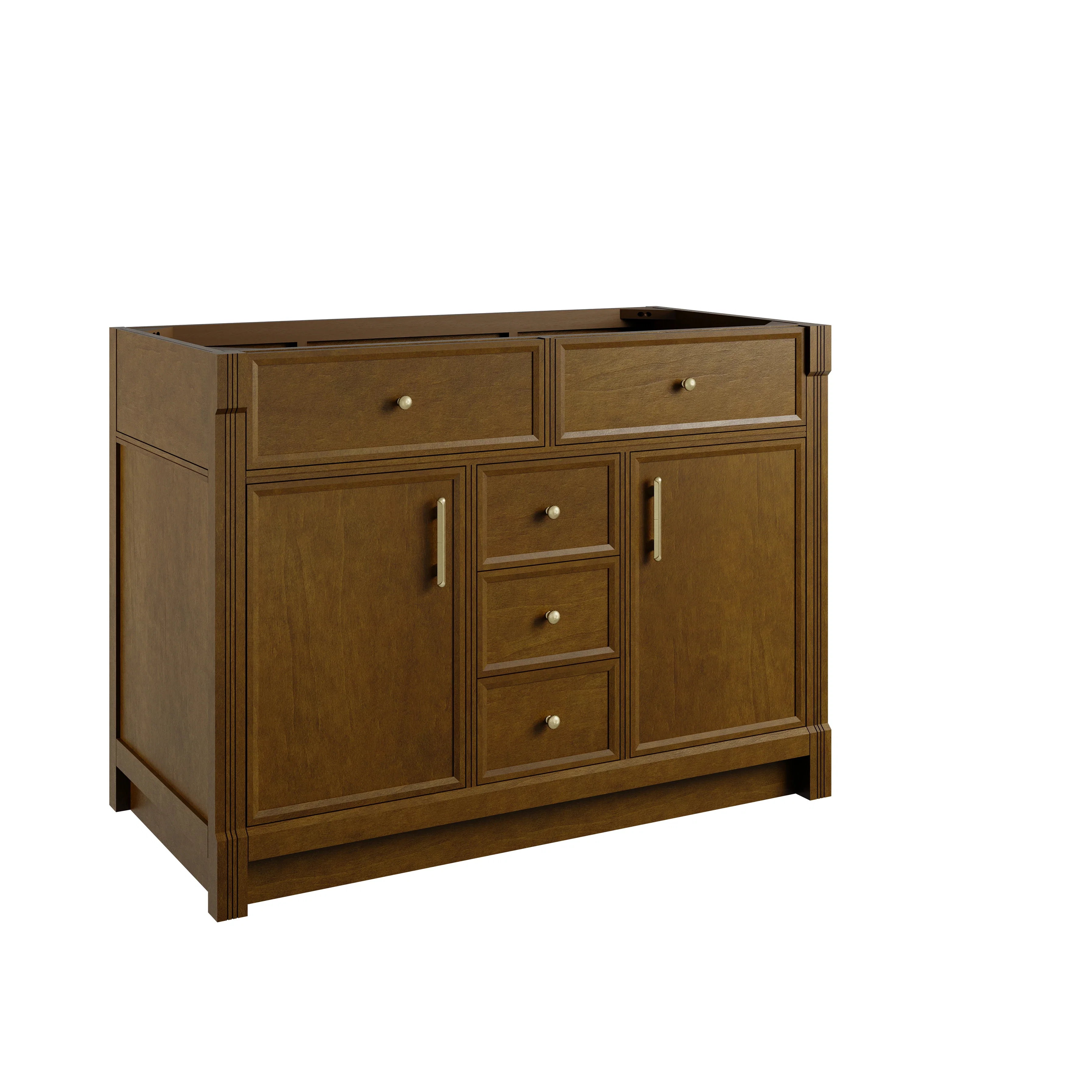 Bellshire 48" Single Vanity Cabinet, Honey Oak