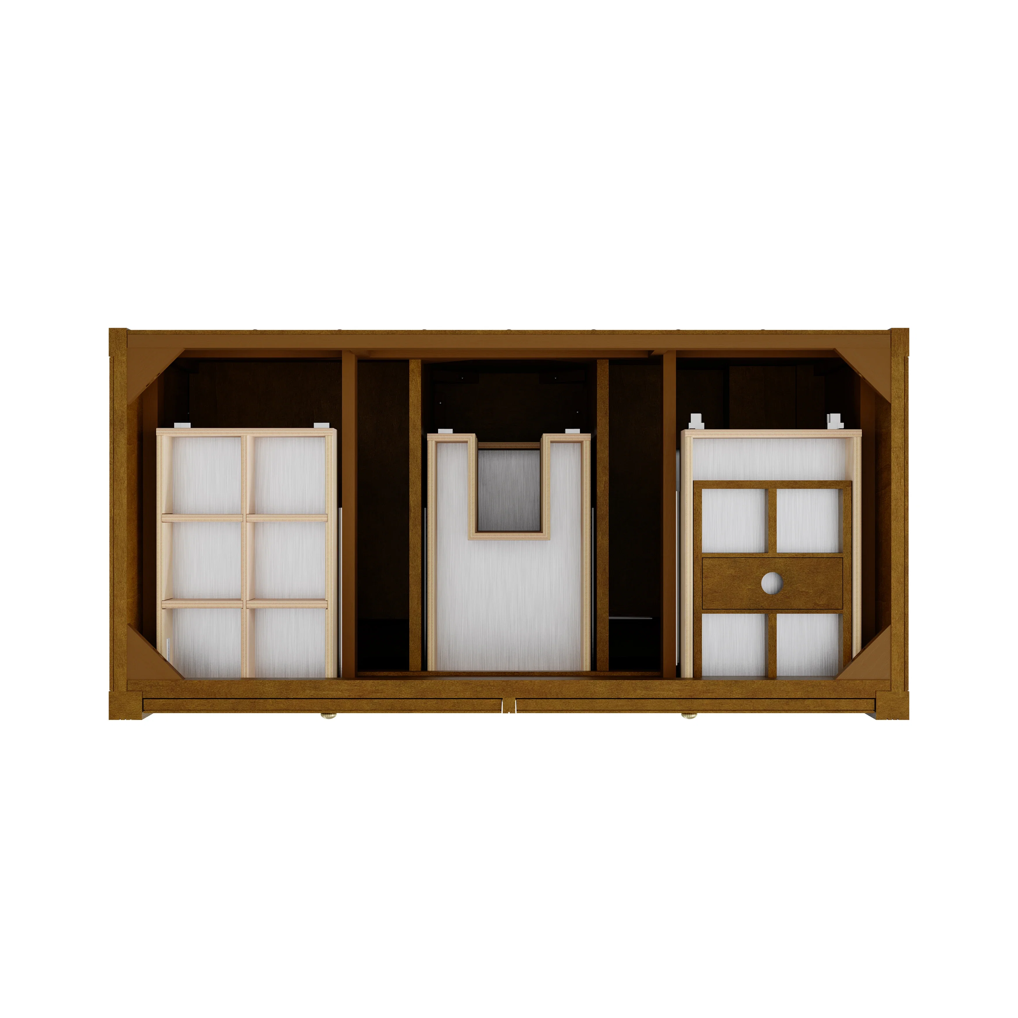 Bellshire 48" Single Vanity Cabinet, Honey Oak