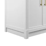 Bellshire 72" Double Vanity, Bright White w/ 3 CM Phantome Eclos Top