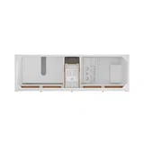 Bellshire 72" Double Vanity Cabinet, Bright White