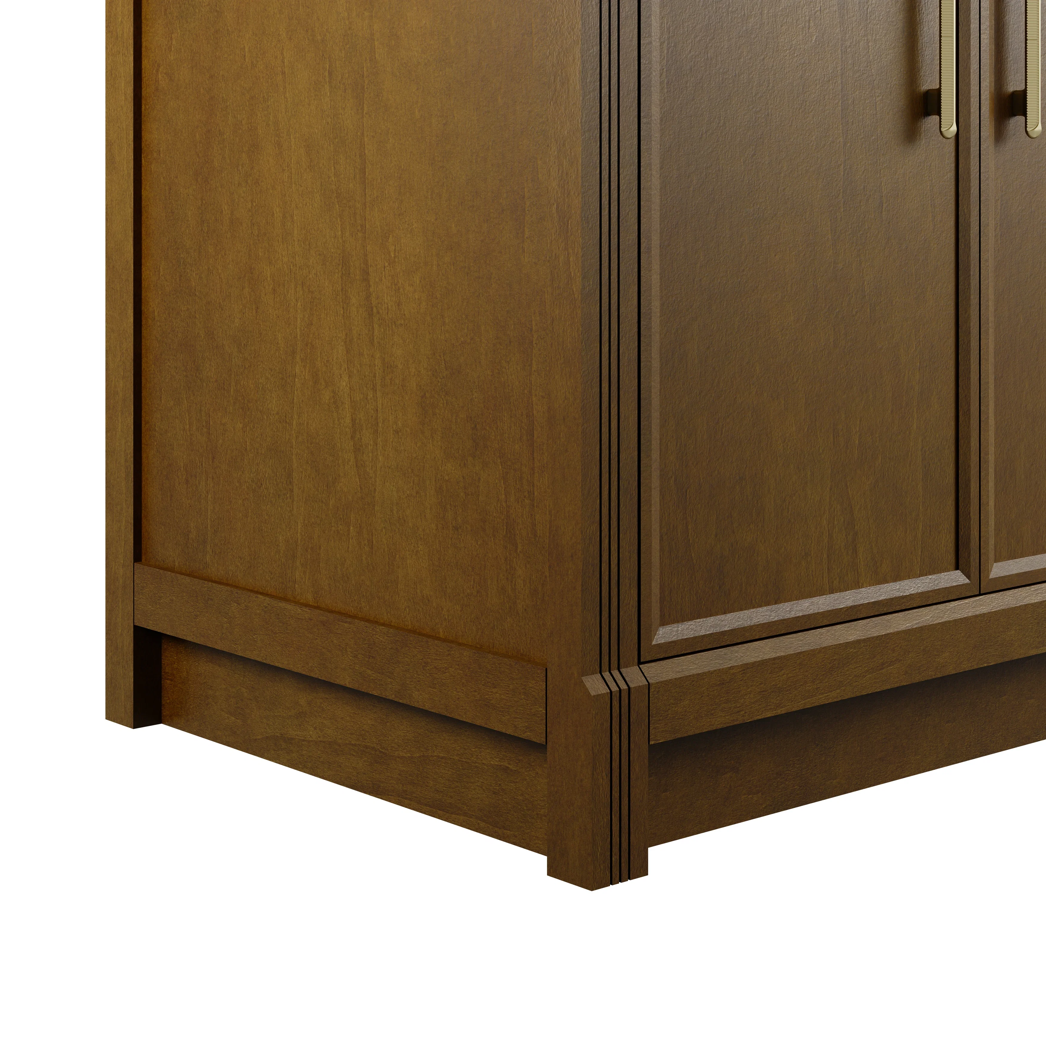 Bellshire 72" Double Vanity, Honey Oak w/ 3 CM Eternal Jasmine Pearl Silestone Top