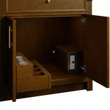 Bellshire 72" Double Vanity, Honey Oak w/ 3 CM Eternal Jasmine Pearl Silestone Top