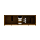 Bellshire 72" Double Vanity, Honey Oak w/ 3 CM Eternal Jasmine Pearl Silestone Top