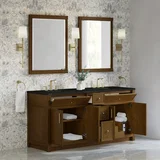 Bellshire 72" Double Vanity, Honey Oak w/ 3 CM Phantome Eclos Top