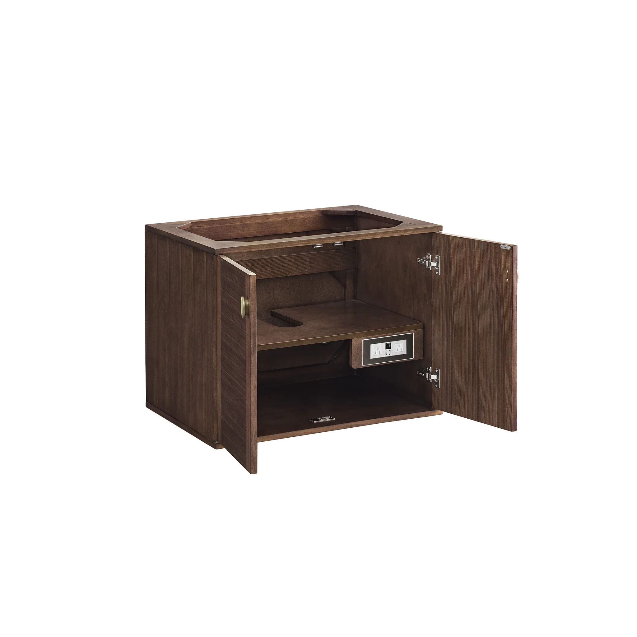 Amberly 30" Single Vanity, Mid-Century Walnut, w/ 3 CM Phantome Eclos Top