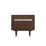 Amberly 36" Single Vanity, Mid-Century Walnut w/ Single Hole 3 CM White Zeus Top & Backsplash