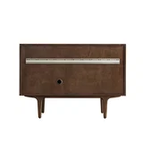 Amberly 48" Single Vanity, Mid-Century Walnut w/ 3 CM Lime Delight Top
