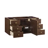 Amberly 48" Single Vanity, Mid-Century Walnut, w/ 3 CM Phantome Eclos Top