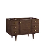 Amberly 48" Single Vanity, Mid-Century Walnut, w/ 3 CM Phantome Eclos Top