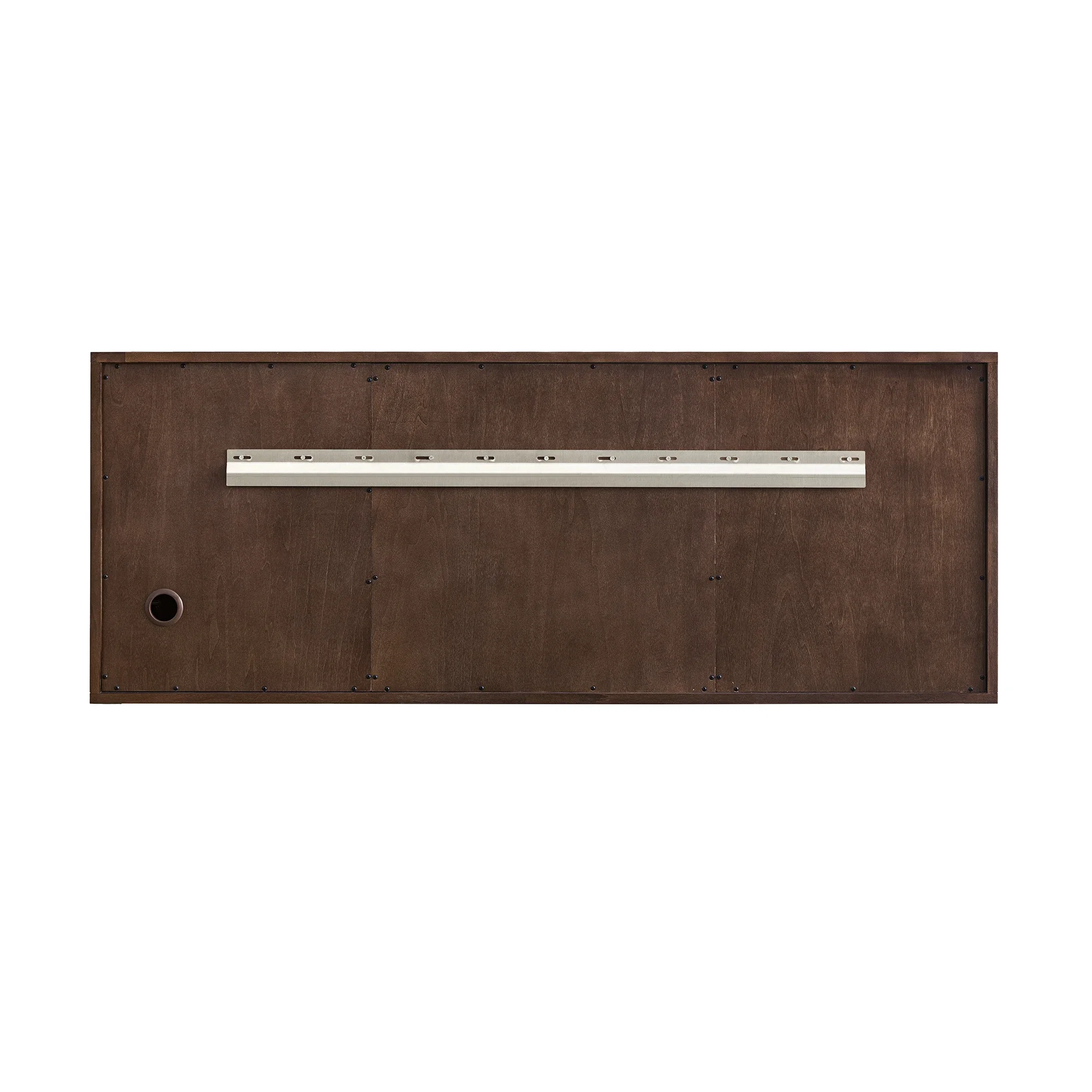 Amberly 60" Double Vanity, Mid-Century Walnut w/ 3 CM Charcoal Soapstone Top
