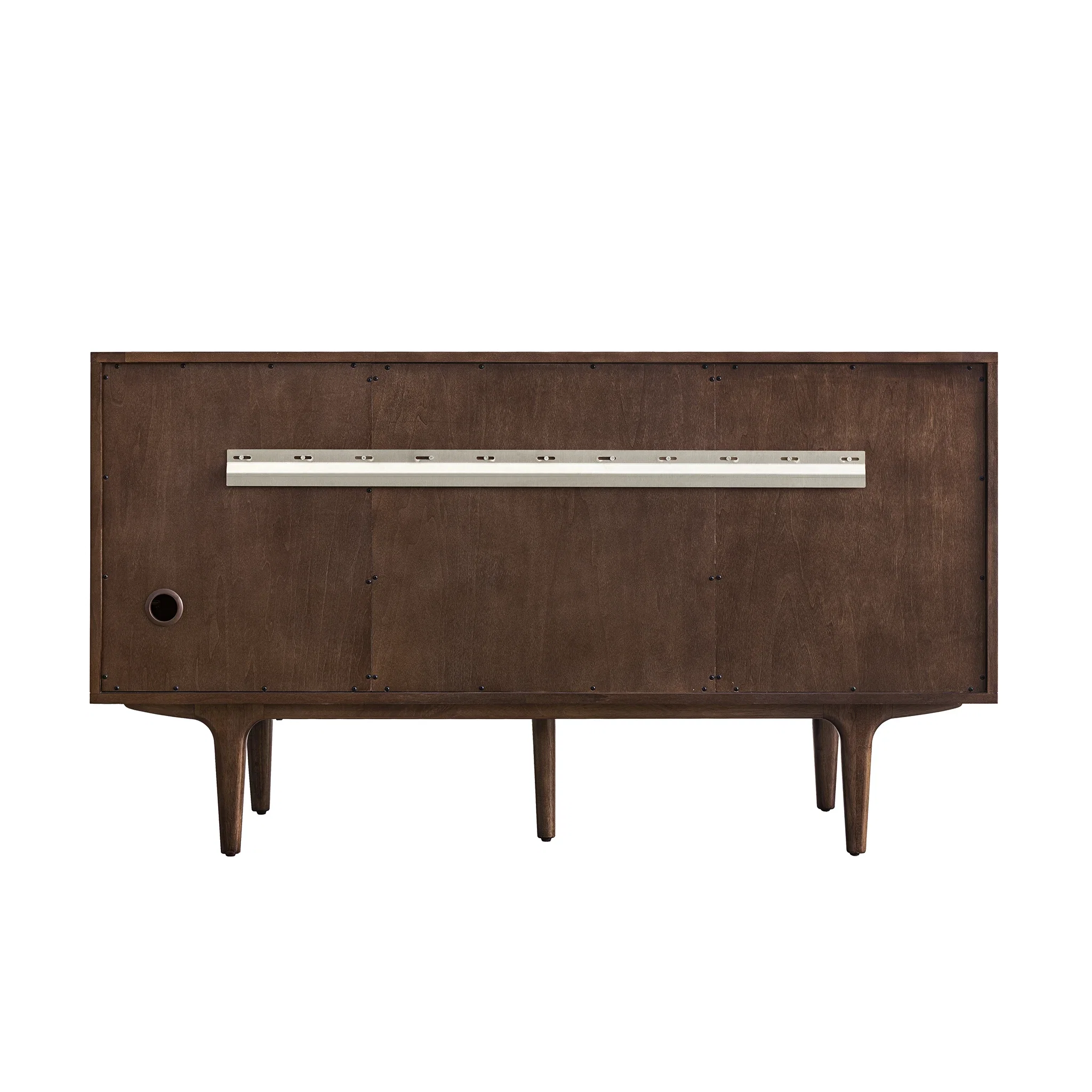 Amberly 60" Double Vanity, Mid-Century Walnut w/ 3 CM Parisien Bleu Top w/FreePower Wireless Charger
