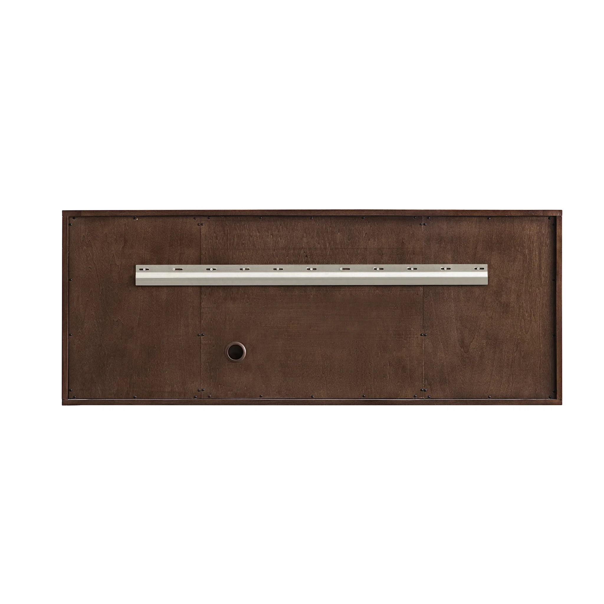 Amberly 60" Single Vanity, Mid-Century Walnut w/ 3 CM White Zeus Top