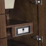 Amberly 60" Single Vanity, Mid-Century Walnut w/ 3 CM White Zeus Top