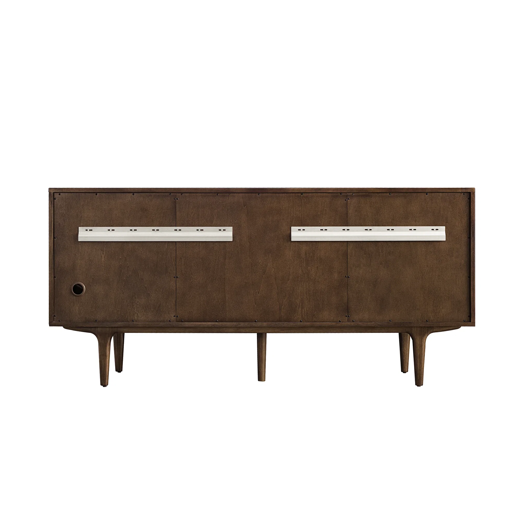 Amberly 72" Double Vanity, Mid-Century Walnut, w/ 3 CM Siberian Silestone Top w/FreePower Wireless Charger