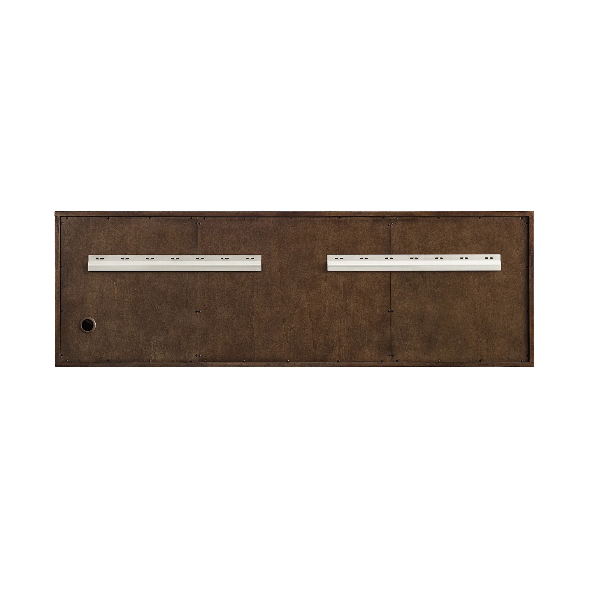 Amberly 72" Double Vanity, Mid-Century Walnut, w/ 3 CM Siberian Silestone Top w/FreePower Wireless Charger
