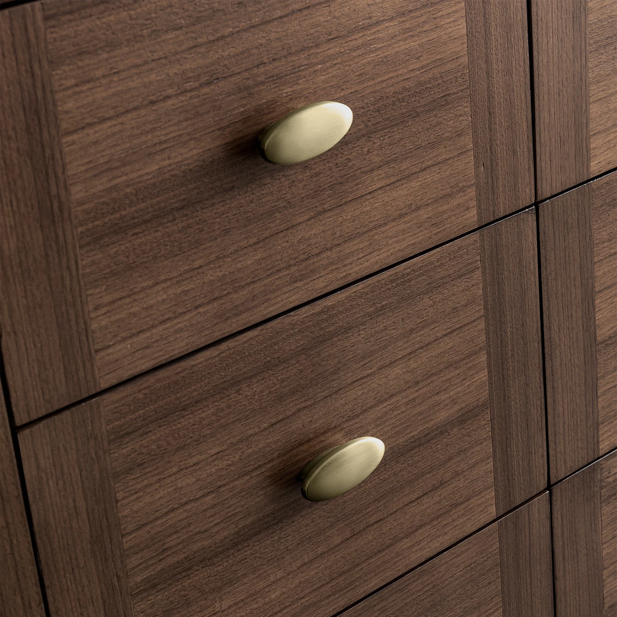 Amberly 72" Double Vanity, Mid-Century Walnut, w/ 3 CM Siberian Silestone Top w/FreePower Wireless Charger