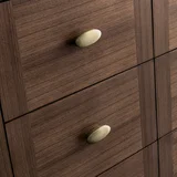 Amberly 72" Double Vanity, Mid-Century Walnut, w/ 3 CM Siberian Silestone Top w/FreePower Wireless Charger