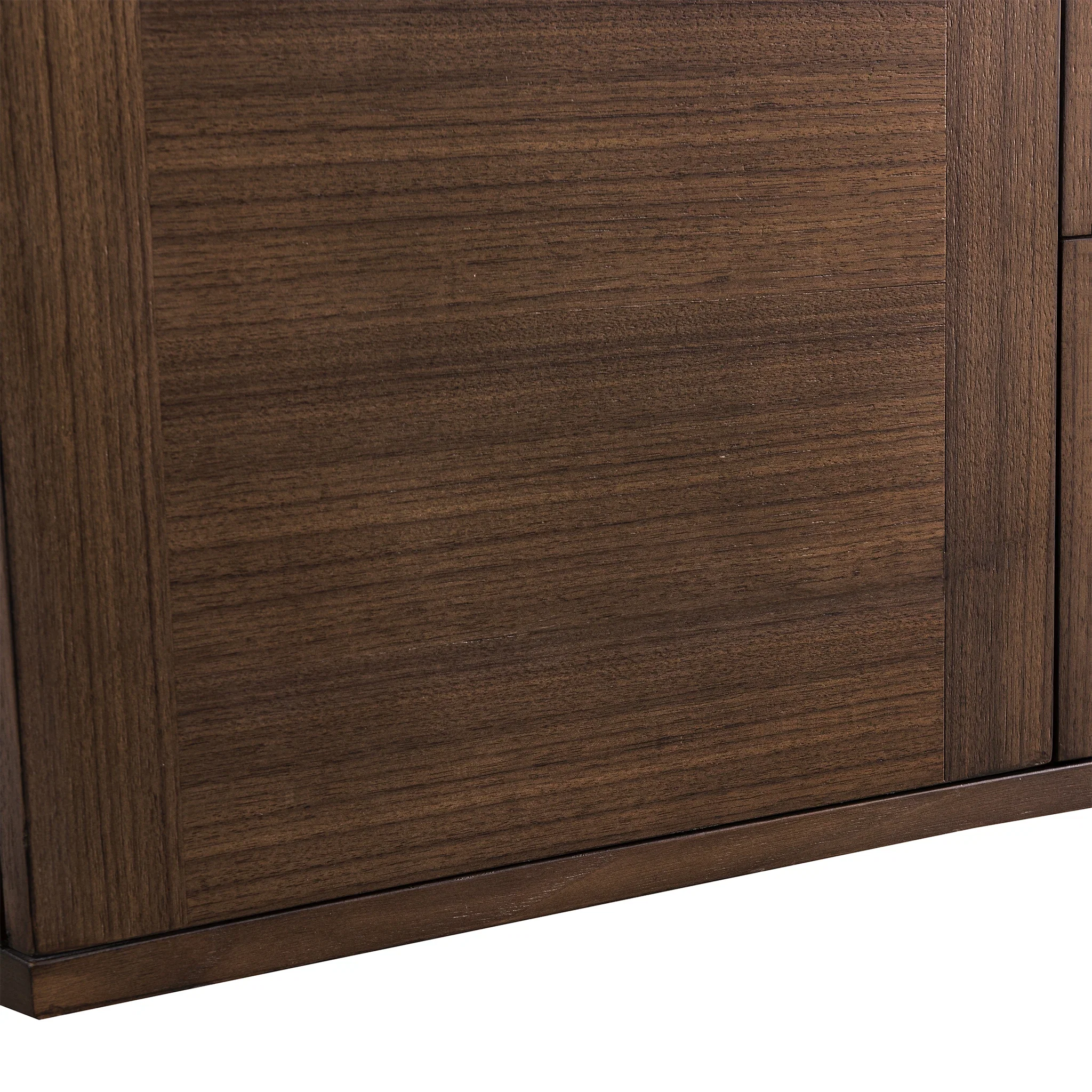 Amberly 72" Double Vanity, Mid-Century Walnut, w/ 3 CM Siberian Silestone Top w/FreePower Wireless Charger