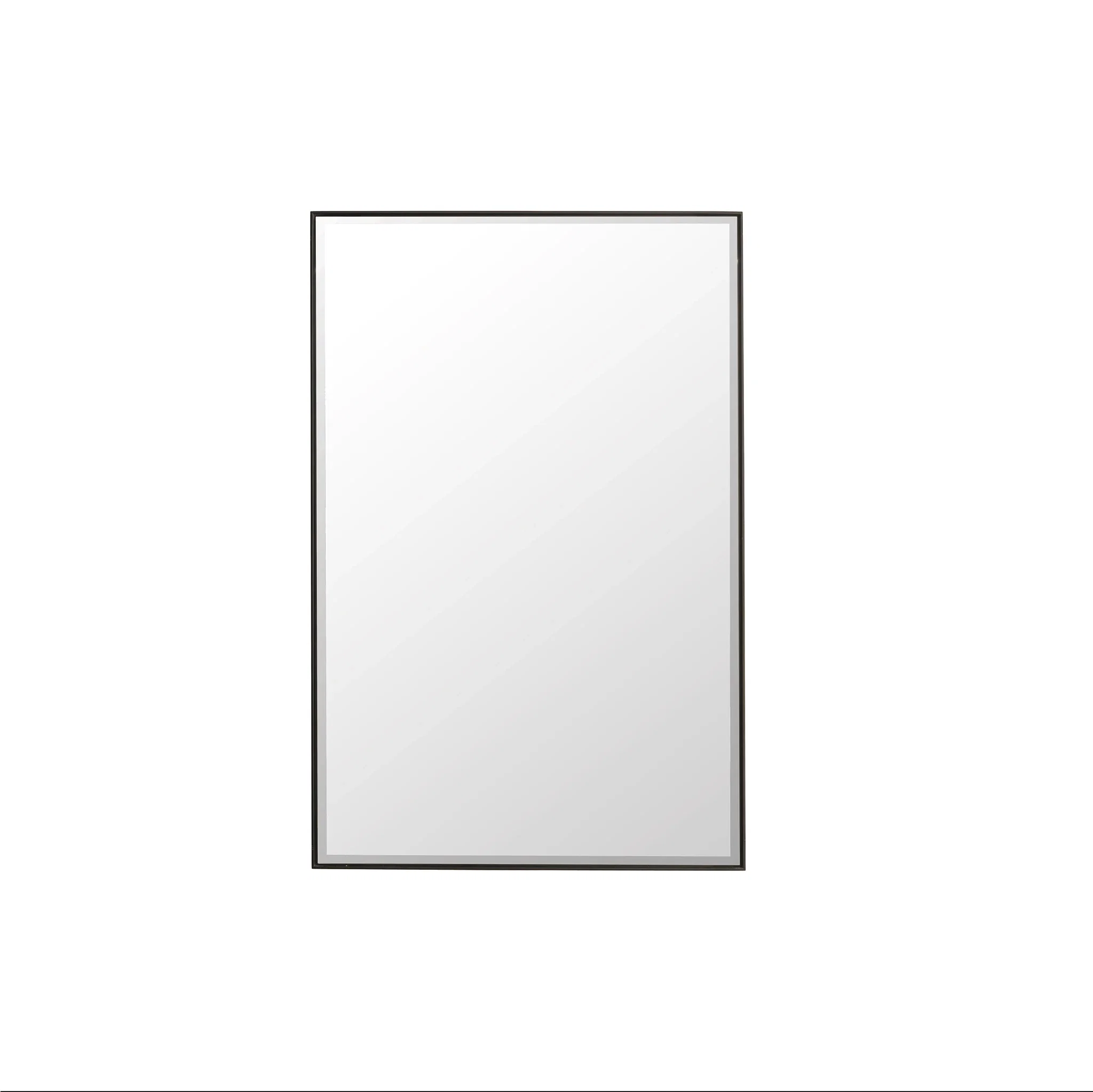 Rohe 26" Rectangular Mirror, Matte Black