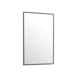 Rohe 26" Rectangular Mirror, Matte Black