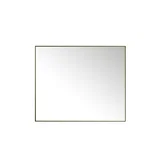 Rohe 48" Rectangular Mirror, Champagne Brass