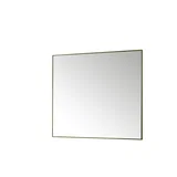 Rohe 48" Rectangular Mirror, Champagne Brass