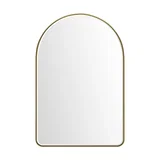 Rohe 24" Arched Mirror, Champagne Brass