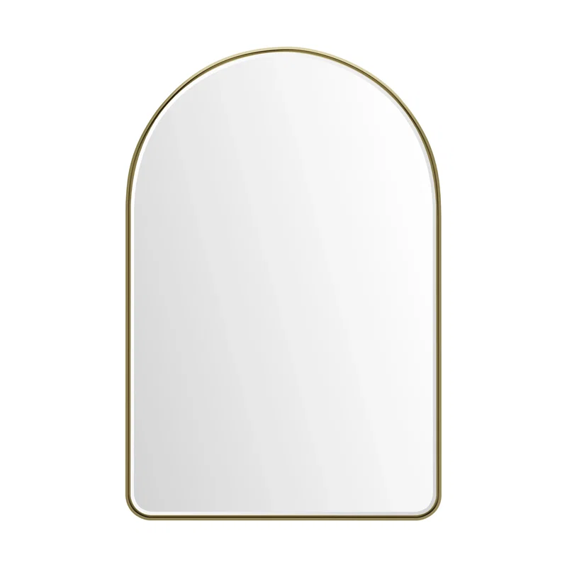 Rohe 24" Arched Mirror, Champagne Brass