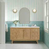 Rohe 24" Arched Mirror, Champagne Brass