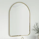 Rohe 24" Arched Mirror, Champagne Brass
