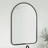 Rohe 24" Arched Mirror, Matte Black