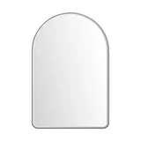 Rohe 24" Arched Mirror, Satin Nickel