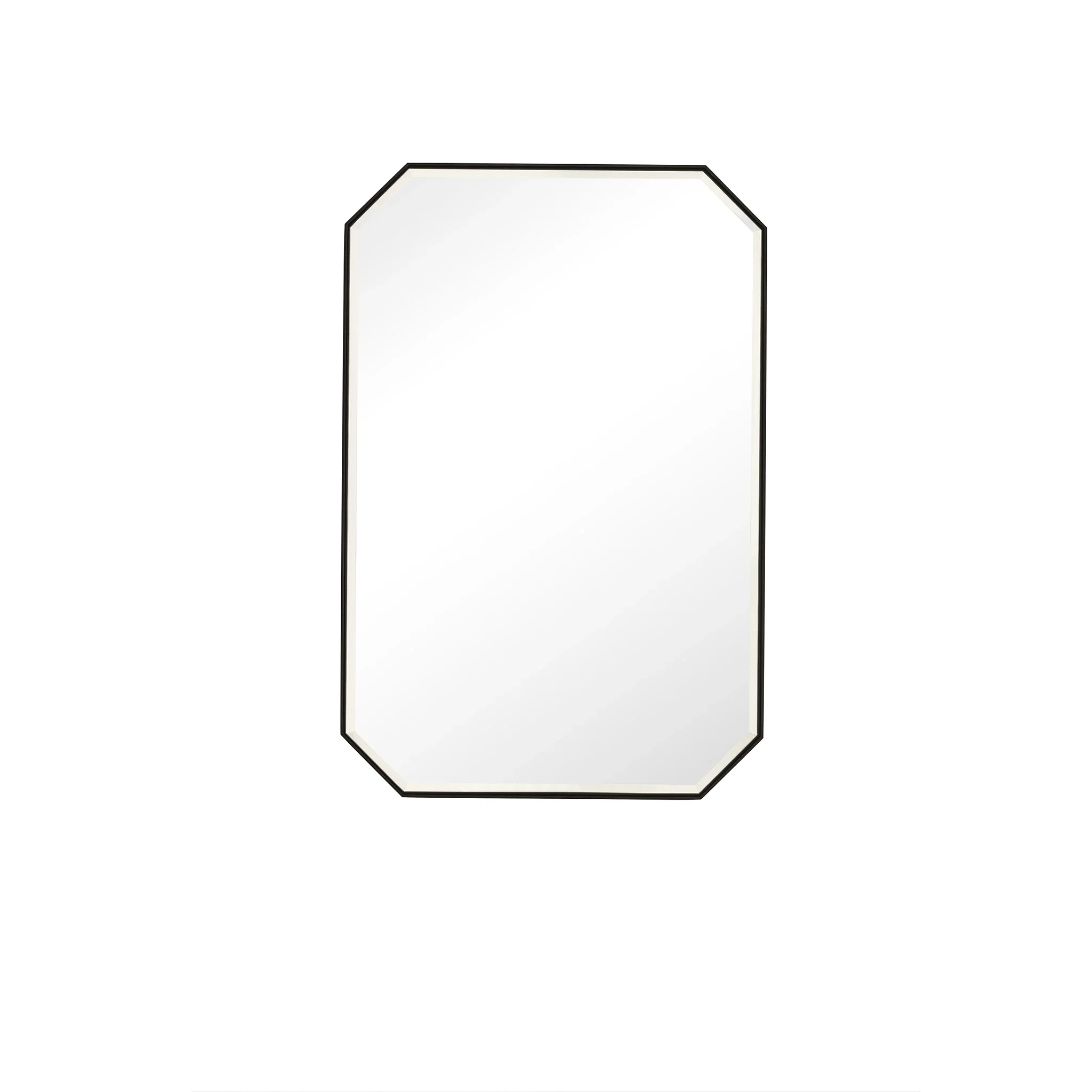 Rohe 24" Octagonal Mirror, Matte Black
