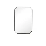 Rohe 24" Octagonal Mirror, Matte Black